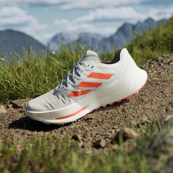 Adidas Terrex Agravic Speed Ultra Trail Running IH3764 White Orange Men\'s 13 NEW